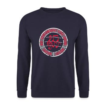may spontaneously start singing - Unisex Sweatshirt - navy - Front - Alina (178cm) & Michal (187cm)