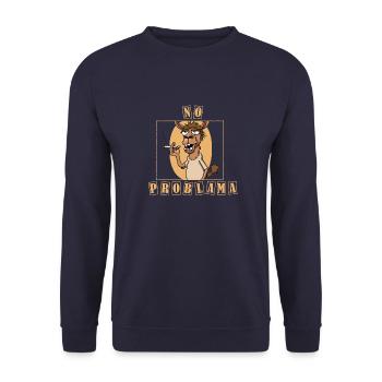 Pas de cadeau Problama - Sweat-shirt Unisexe - marine - Devant - Alina (178cm) & Michal (187cm)
