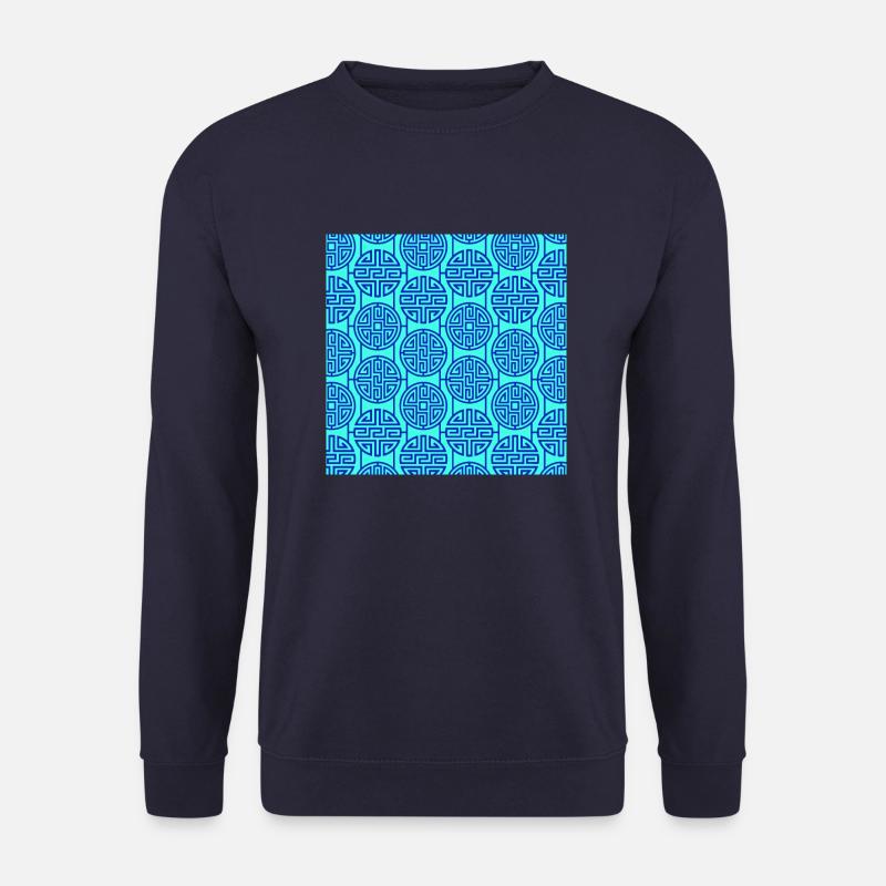 Chinesisches Muster - Unisex Pullover - Navy