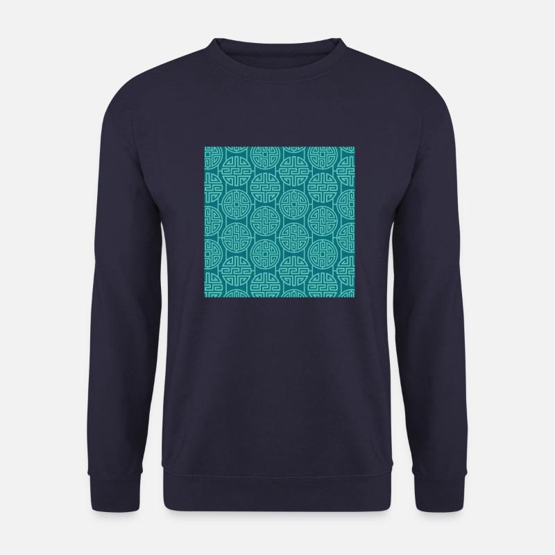 Chinesisches Muster - Unisex Pullover - Navy
