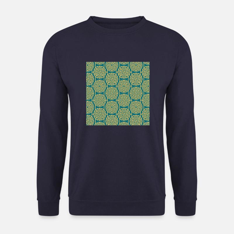 Chinesisches Muster - Unisex Pullover - Navy