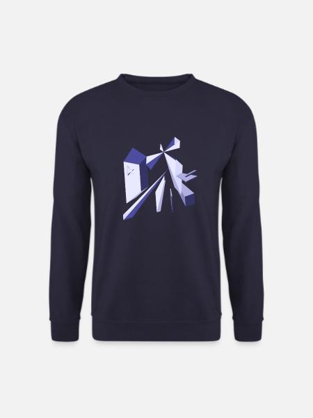 crazy sign - Unisex Pullover - Navy