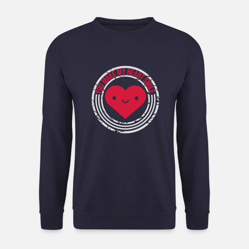 make my heart smile - Unisex Sweatshirt - navy