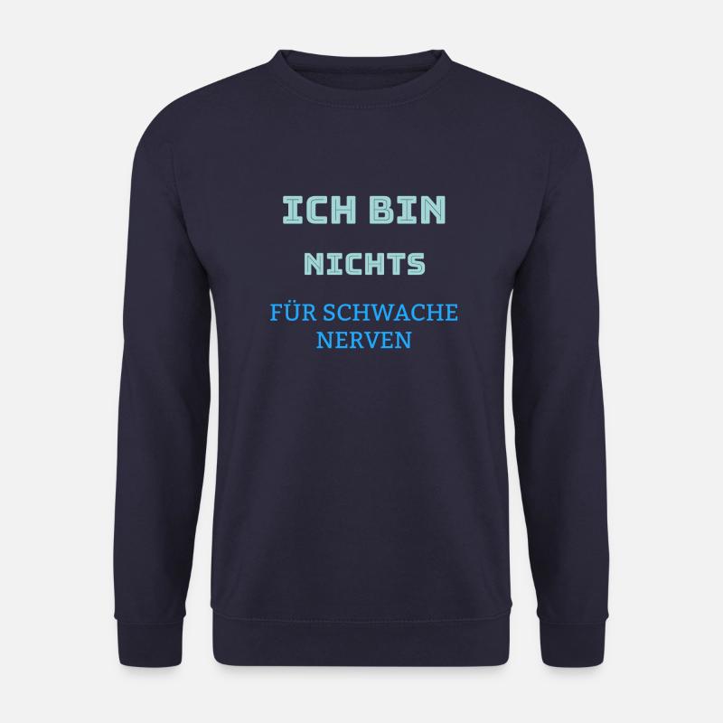 Coole Sprüche Kollektion NERVEN - Unisex Pullover - Navy
