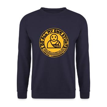 Toutes mes propres cascades - Sweat-shirt Unisexe - marine - Devant - Alina (178cm) & Michal (187cm)