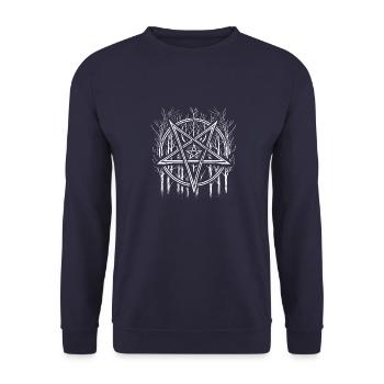 Black Coven - Shadow Forest - Unisex Sweatshirt - navy - Front - Alina (178cm) & Michal (187cm)
