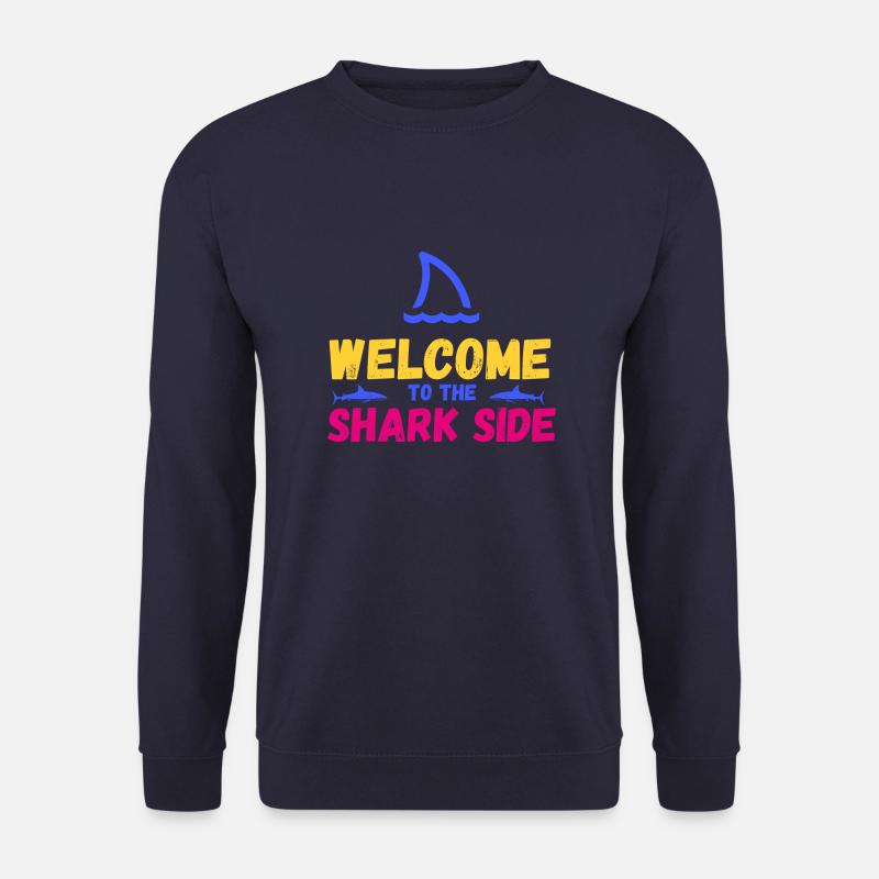 WELCOME TO THE SHARK SIDE - Unisex Pullover - Navy