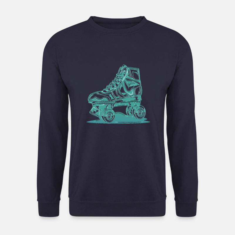 rollerblades rollerblade skates rollerskates retro - Unisex Sweatshirt - navy