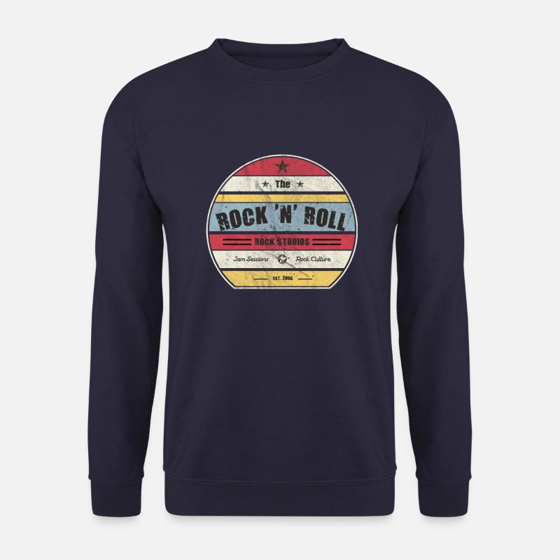 ROCK 'N' ROLL ROCK STUDIOS SUNSET RETRO' - Sweat-shirt Unisexe - marine