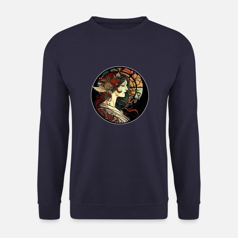 Mystischer Frauen-Jugendstil-Weg - Unisex Pullover - Navy
