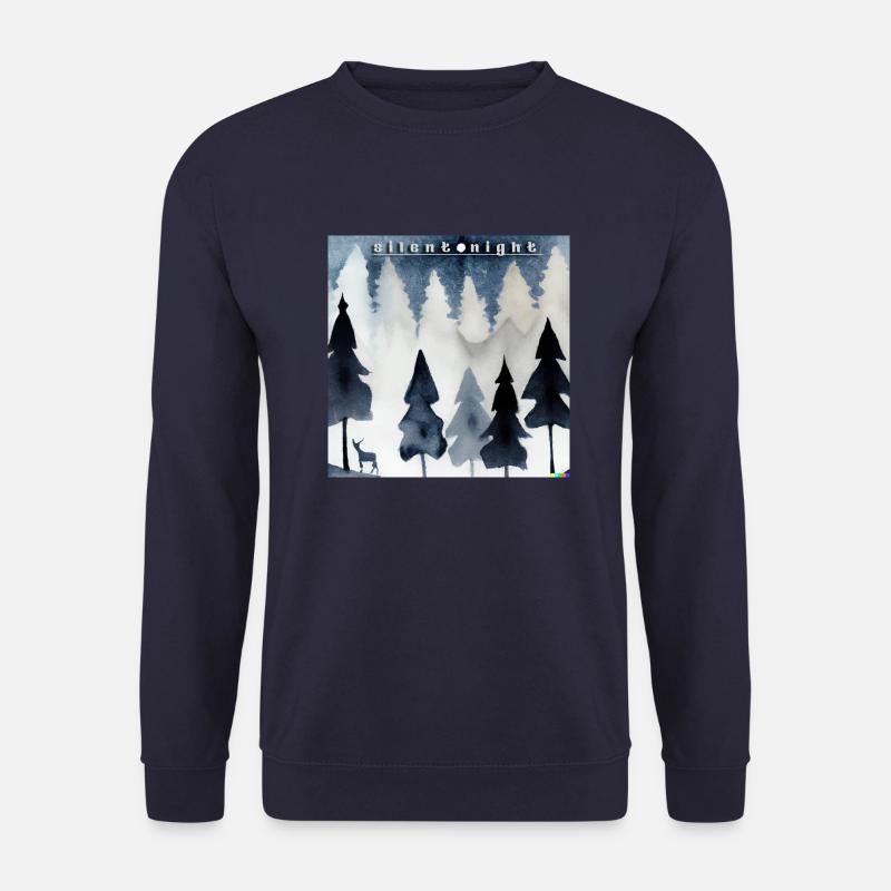 Silent Night - Unisex Pullover - Navy