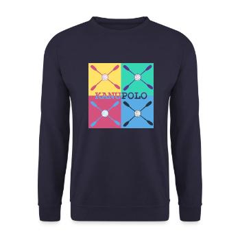 Canoë polo - élégant et cool - Sweat-shirt Unisexe - marine - Devant - Alina (178cm) & Michal (187cm)