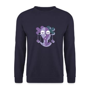 Lisa the Purple Woman - Unisex Sweatshirt - navy - Front - Alina (178cm) & Michal (187cm)