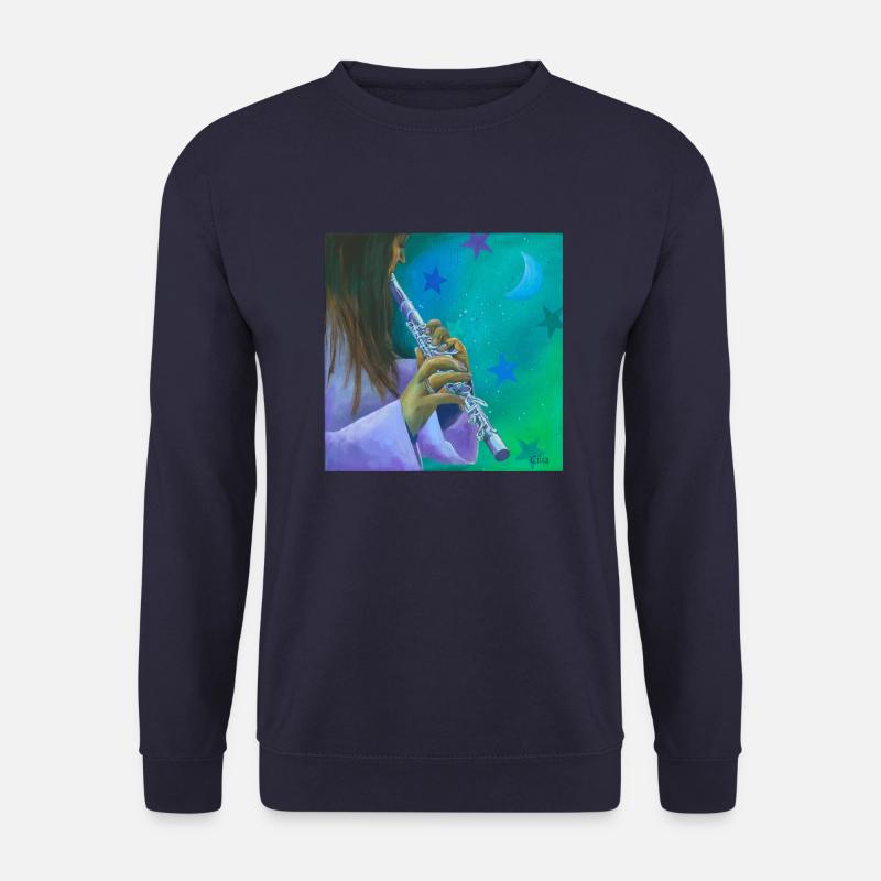Querflöte - Unisex Pullover - Navy