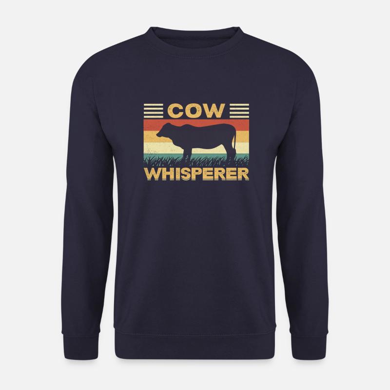 Cow Whisperer - Unisex Pullover - Navy