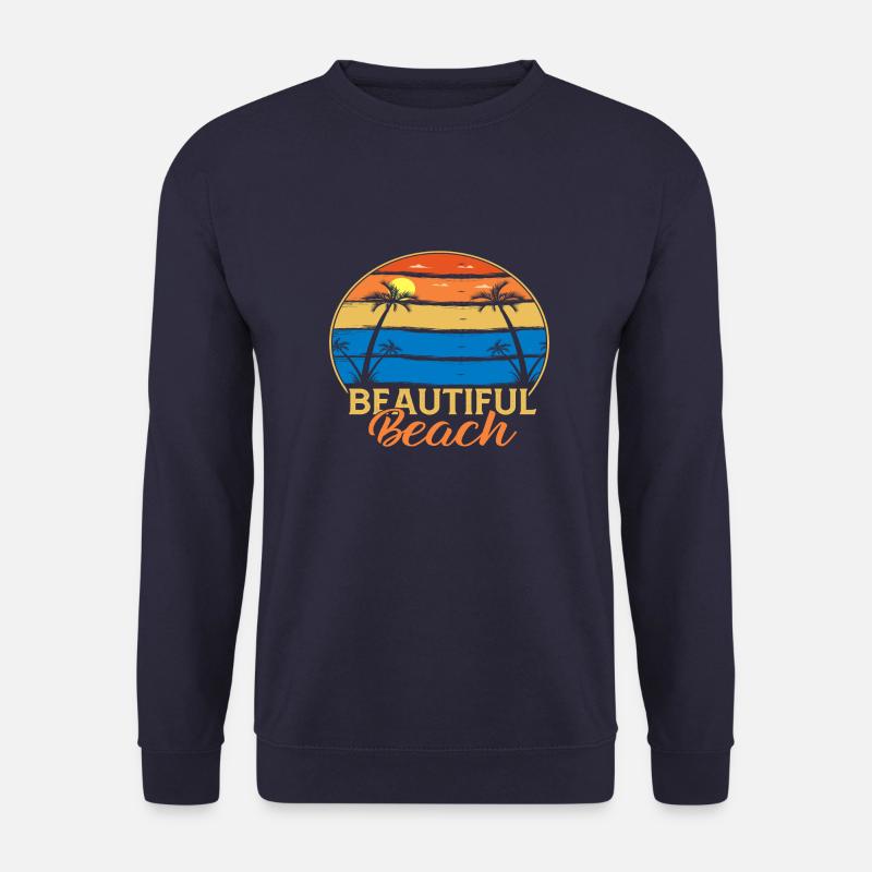 Beautiful Beach - Unisex Pullover - Navy