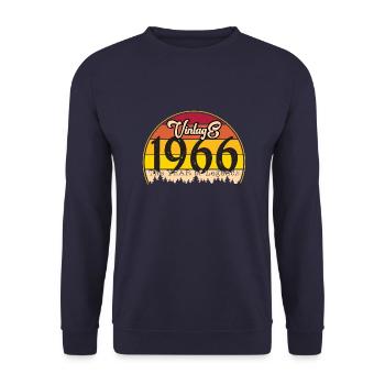 Vintage 1966 - Unisex Pullover - Navy - Vorne - Alina (178cm) & Michal (187cm)
