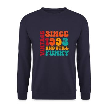 Vintage 1993 - Unisex Pullover - Navy - Vorne - Alina (178cm) & Michal (187cm)