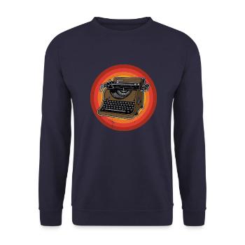 Livre, Machine à écrire, Romain, Classiques, Livres - Sweat-shirt Unisexe - marine - Devant - Alina (178cm) & Michal (187cm)