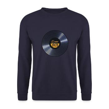 Millésime 1978 - Sweat-shirt Unisexe - marine - Devant - Alina (178cm) & Michal (187cm)