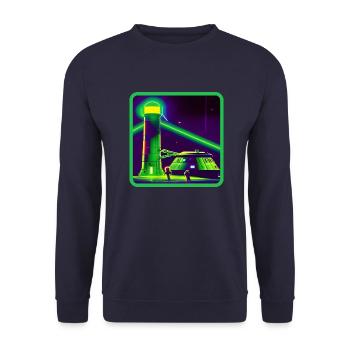Lighthouse 2035 - Unisex Sweatshirt - navy - Front - Alina (178cm) & Michal (187cm)