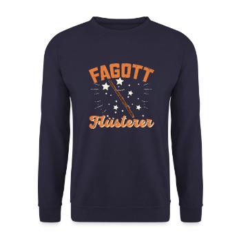 Fagott Orchester Musiker Musikschule Bassoon - Unisex Pullover - Navy - Vorne - Alina (178cm) & Michal (187cm)