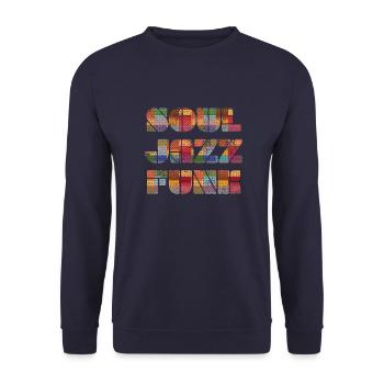 Soul Jazz Funk vintage - Sweat-shirt Unisexe - marine - Devant - Alina (178cm) & Michal (187cm)