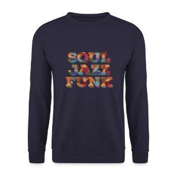 Soul Jazz Funk Musique - Sweat-shirt Unisexe - marine - Devant - Alina (178cm) & Michal (187cm)