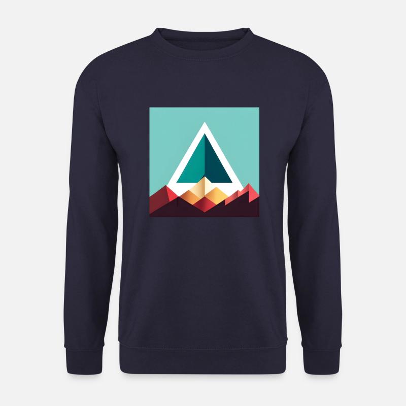 abstract triangle - Unisex Sweatshirt - navy