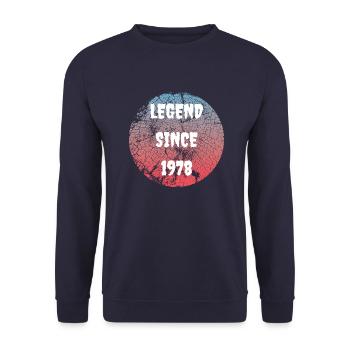 1978 - Unisex Sweatshirt - navy - Front - Alina (178cm) & Michal (187cm)
