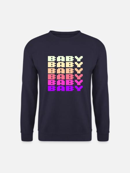 BABY Schriftzug Retro Gaming 8bit - Unisex Pullover - Navy