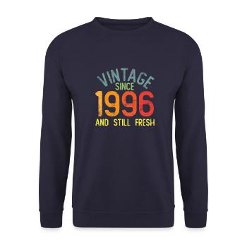Millésime 1996 - Sweat-shirt Unisexe - marine - Devant - Alina (178cm) & Michal (187cm)