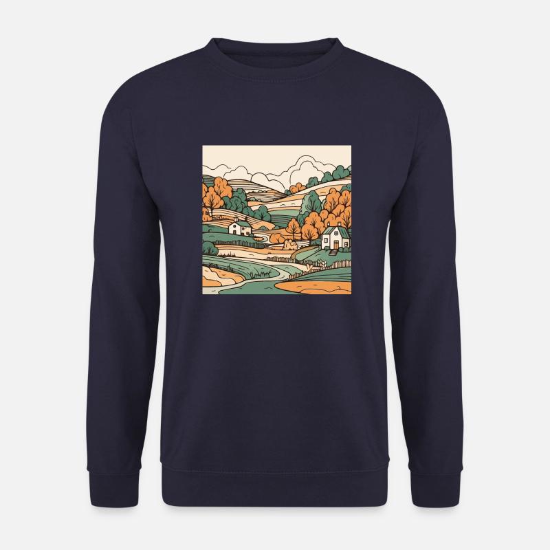 Landschaft - Unisex Pullover - Navy