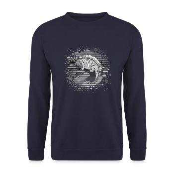 Caméléon - Sweat-shirt Unisexe - marine - Devant - Alina (178cm) & Michal (187cm)