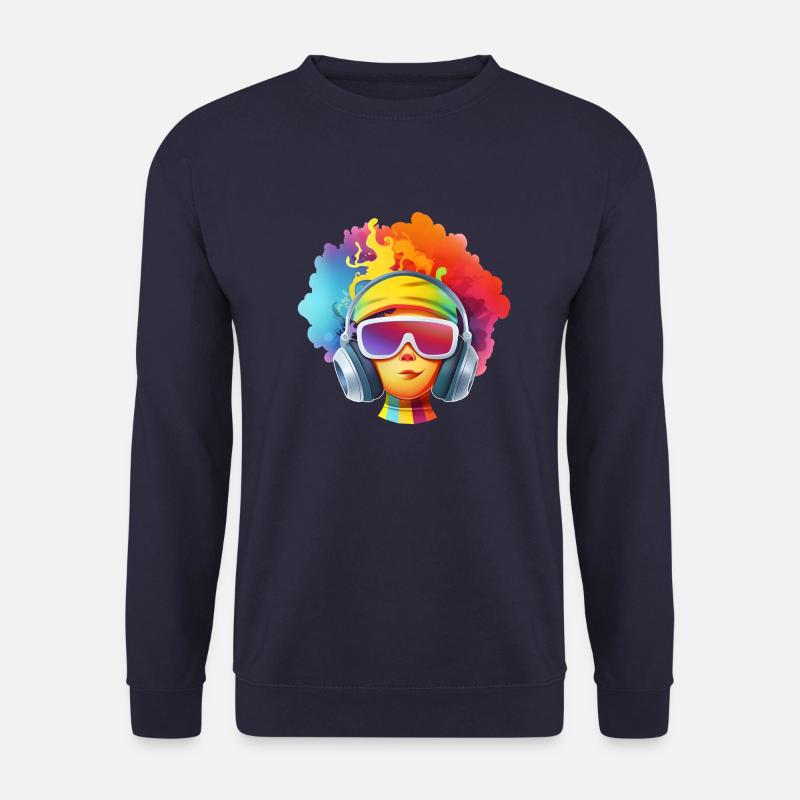 izup2u Disco Summer Girl - Unisex Pullover - Navy