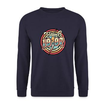 Millésime 1997 - Sweat-shirt Unisexe - marine - Devant - Alina (178cm) & Michal (187cm)