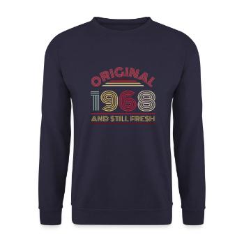 Millésime 1968 - Sweat-shirt Unisexe - marine - Devant - Alina (178cm) & Michal (187cm)