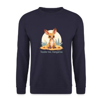 Toodle-loo, Kangaroo - Sweat-shirt Unisexe - marine - Devant - Alina (178cm) & Michal (187cm)