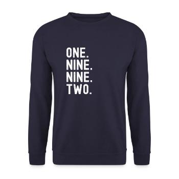 Millésime 1992 - Sweat-shirt Unisexe - marine - Devant - Alina (178cm) & Michal (187cm)