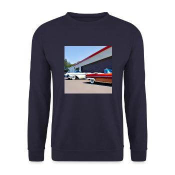C10 - Unisex Pullover - Navy - Vorne - Alina (178cm) & Michal (187cm)