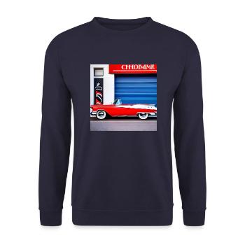 C13 - Unisex Pullover - Navy - Vorne - Alina (178cm) & Michal (187cm)