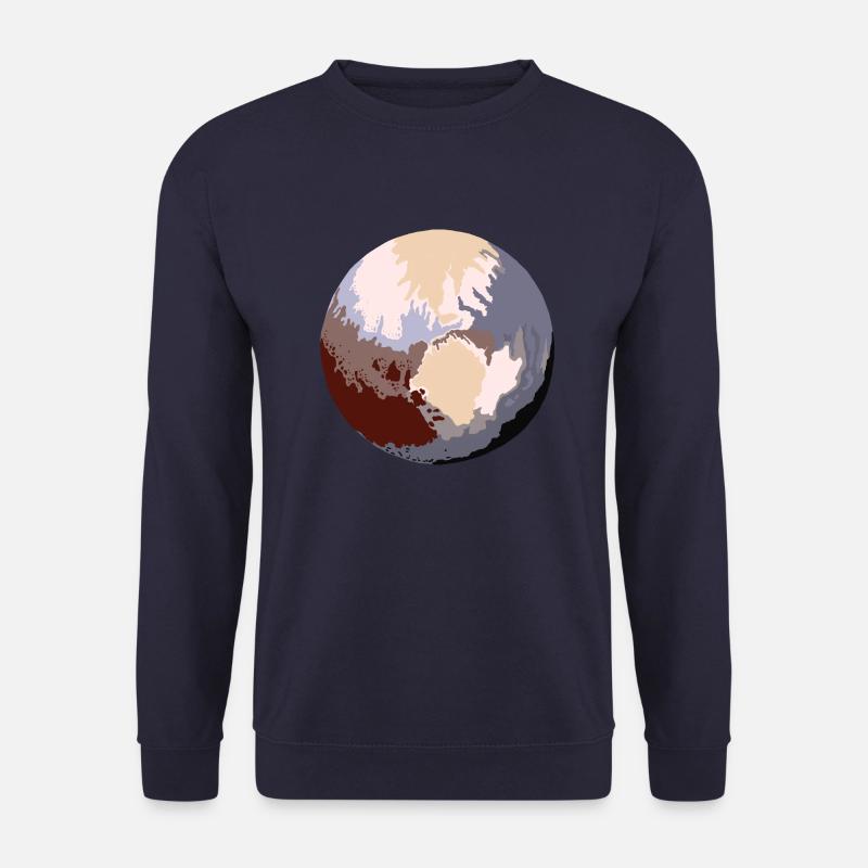 Pluto - dwarf planet - Unisex Sweatshirt - navy