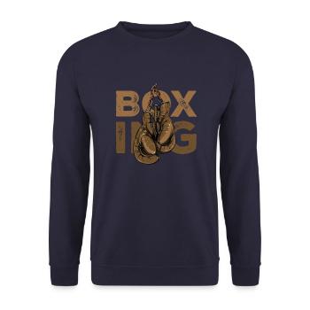 Gants de boxe - Sweat-shirt Unisexe - marine - Devant - Alina (178cm) & Michal (187cm)