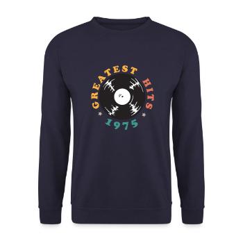1975 Vintage - Unisex Sweatshirt - navy - Front - Alina (178cm) & Michal (187cm)