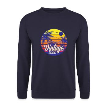 Millésime 2000 - Sweat-shirt Unisexe - marine - Devant - Alina (178cm) & Michal (187cm)