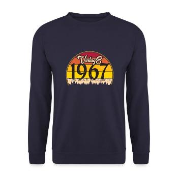 Millésime 1967 - Sweat-shirt Unisexe - marine - Devant - Alina (178cm) & Michal (187cm)
