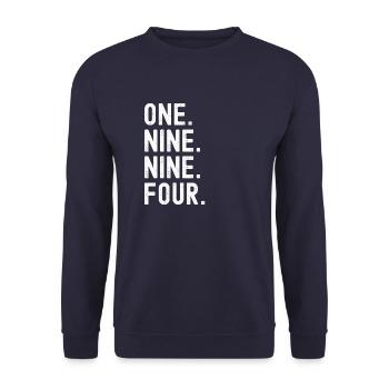 Vintage 1994 - Unisex Sweatshirt - navy - Front - Alina (178cm) & Michal (187cm)