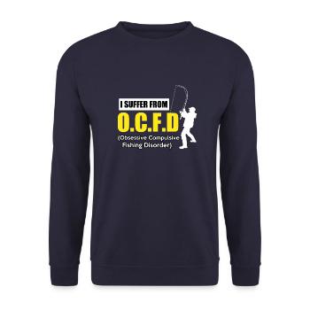 FISHING - Unisex Pullover - Navy - Vorne - Alina (178cm) & Michal (187cm)