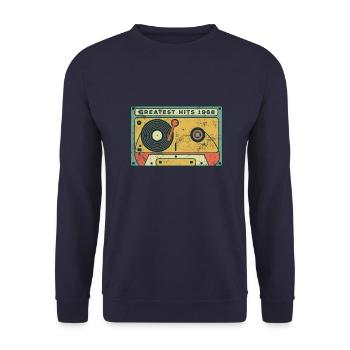 Millésime 1968 - Sweat-shirt Unisexe - marine - Devant - Alina (178cm) & Michal (187cm)