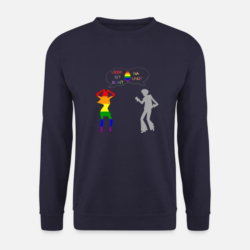 Liebe ist bunt - Unisex Pullover - Navy